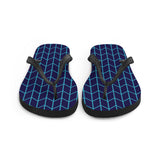 Geo Lines Print Flip Flops