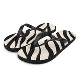 Zebra Print Flip Flops