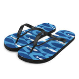 Fish Print Flip Flops