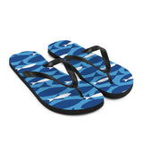 Fish Print Flip Flops