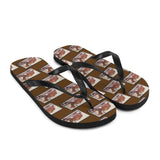Camel Stamp Flip Flops