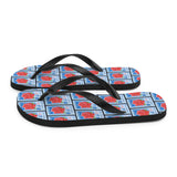 Red Rose Flip Flops