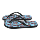 Blood Hound Dog Flip Flops