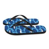 Fish Print Flip Flops