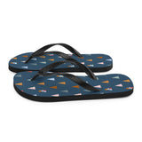 Spruce Tree Print Flip Flops