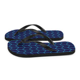 Geo Lines Print Flip Flops