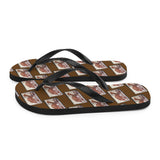 Camel Stamp Flip Flops