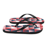 Geo Triangle Print Flip Flops