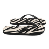 Zebra Print Flip Flops