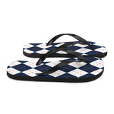 Argyle Sweater Print Flip Flops