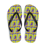 Eggplant Vegetable Flip Flops