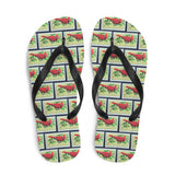 Cardinal Bird Flip Flops