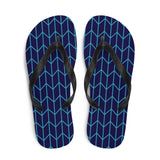 Geo Lines Print Flip Flops