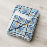 Space Rocket Stamp Blanket