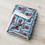 Blood Hound Dog Stamp Blanket