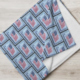 American Flag Stamp Blanket
