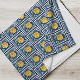 Yellow Rose Stamp Blanket